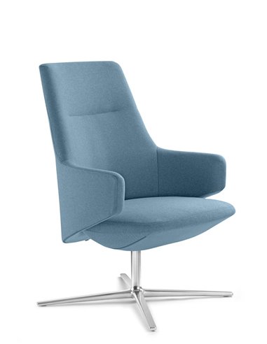 Кресло LD SEATING MELODY LOUNGE ML-L, N6 тканевое, со средней спинкой