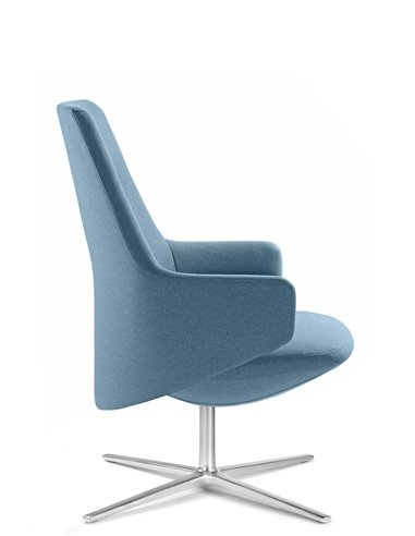 Кресло LD SEATING MELODY LOUNGE ML-L, N6 тканевое, со средней спинкой