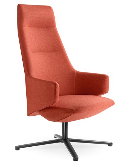 Кресло LD SEATING MELODY LOUNGE ML-XL, N1 тканевое, с высокой спинкой
