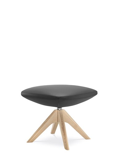 Кресло LD SEATING MELODY LOUNGE ML-XL-FR, FW кожаное, с высокой спинкой