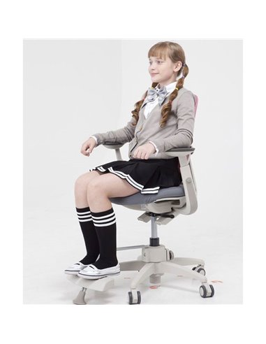 Кресло DUOREST DuoFlex Junior Combi подростковое, ортопедическое, цвет зеленый/серый
