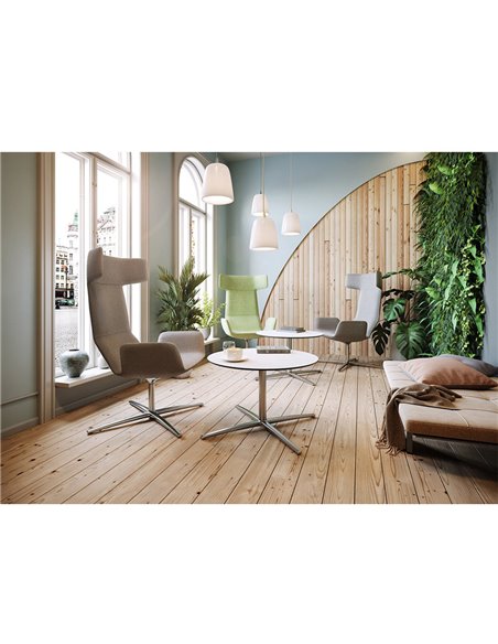 Кресло LD SEATING FLEXI LOUNGE FL-XL-BR-RA, N6 тканевое, с высокой спинкой