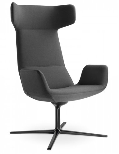 Кресло LD SEATING FLEXI LOUNGE FL-XL-BR-RA, N1 тканевое, с высокой спинкой