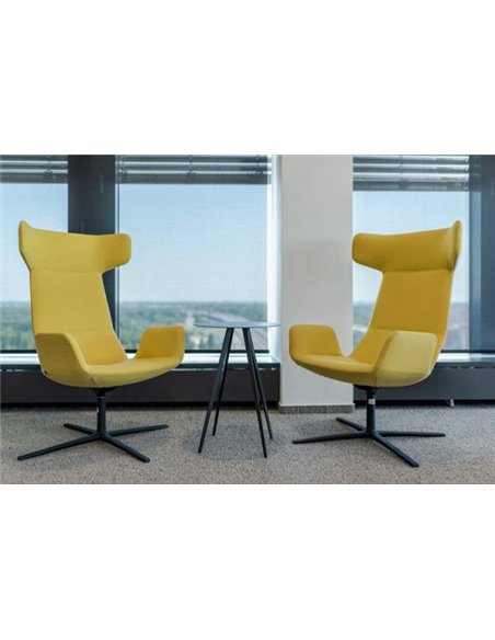 Кресло LD SEATING FLEXI LOUNGE FL-XL-BR-RA, N1 тканевое, с высокой спинкой
