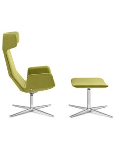 Кресло LD SEATING FLEXI LOUNGE FL-XL-BR, N0 тканевое, с высокой спинкой 2