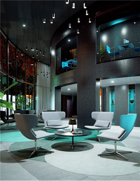 Конференц-кресло LD SEATING FLEXI LOUNGE FL-L, N0