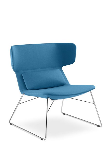 Кресло LD SEATING FLEXI LOUNGE FL-LQ-N4 для посетителей, на полозьях