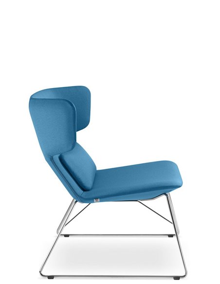 Кресло LD SEATING FLEXI LOUNGE FL-LQ-N4 для посетителей, на полозьях