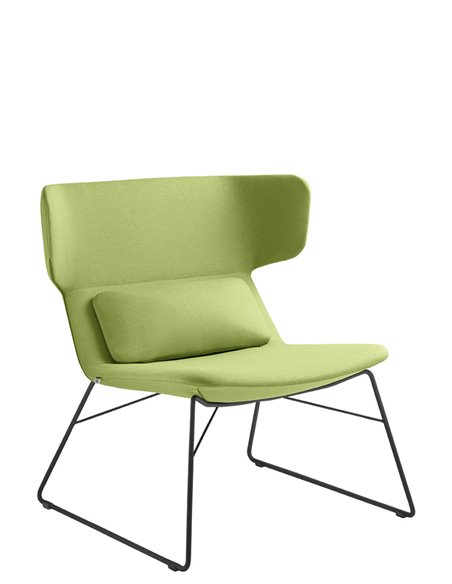 Кресло LD SEATING FLEXI LOUNGE FL-LQ-N1 для посетителей, на полозьях