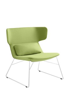 Кресло LD SEATING FLEXI LOUNGE FL-LQ-N0 для посетителей, на полозьях