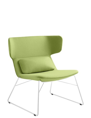 Кресло LD SEATING FLEXI LOUNGE FL-LQ-N0 для посетителей, на полозьях