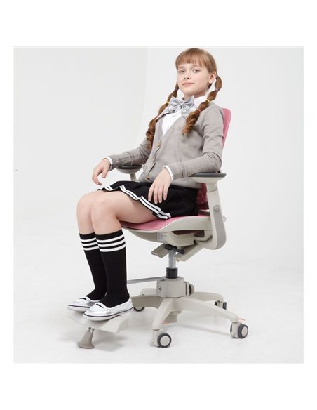 Крісло DUOREST DuoFlex Junior Mesh підліткове, ортопедичне, колір рожевий