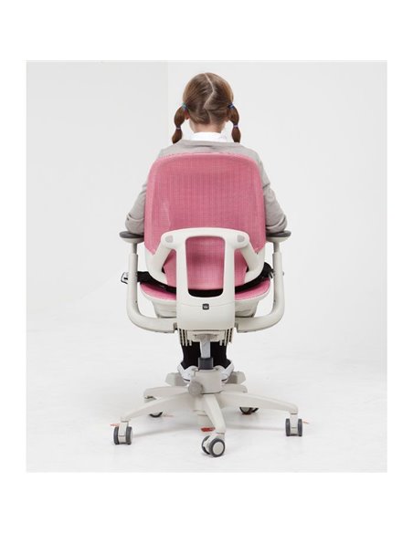 Крісло DUOREST DuoFlex Junior Mesh підліткове, ортопедичне, колір рожевий