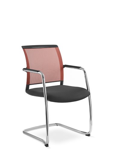 Кресло LD SEATING LOOK 272-Z для посетителей, на полозьях