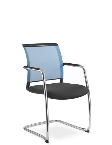 Кресло LD SEATING LOOK 272-Z для посетителей, на полозьях