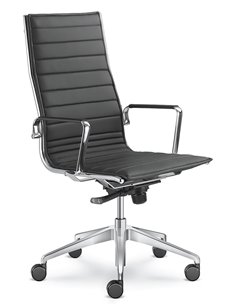 Кресло LD SEATING FLY 710 для руководителя, кожаное