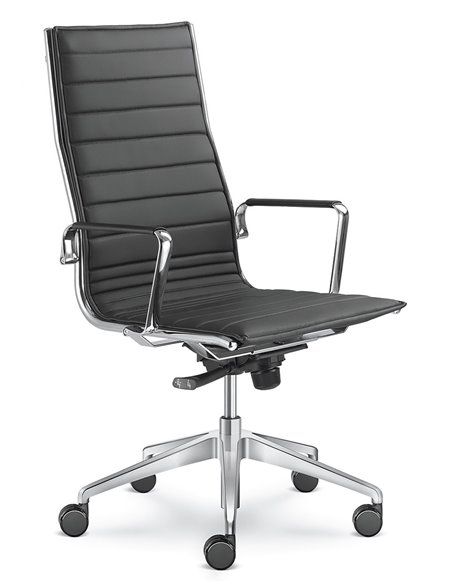 Кресло LD SEATING FLY 710 для руководителя, кожаное