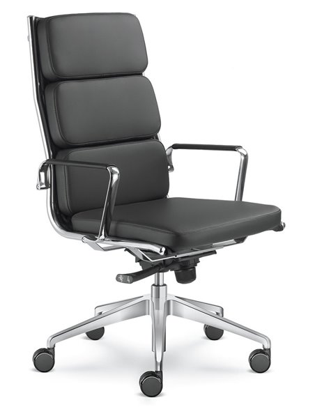 Кресло LD SEATING FLY 700 для руководителя, кожаное
