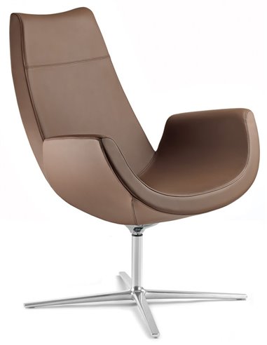 Лаунж-кресло LD SEATING RELAX RE-V-RA, F27-N6, кожаное