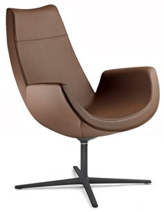 Лаунж-кресло LD SEATING RELAX RE-V-RA, F27-N1, кожаное