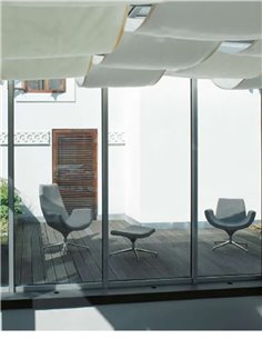 Лаунж-кресло LD SEATING RELAX RE-V-RA, F27-N0, кожаное 2