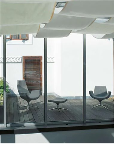 Лаунж-кресло LD SEATING RELAX RE-V-RA, F27-N0, кожаное