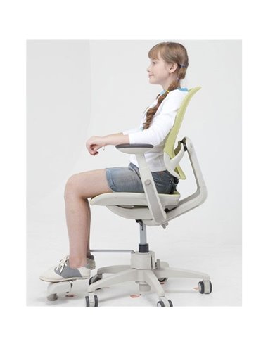 Крісло DUOREST DuoFlex Junior Mesh підліткове, ортопедичне, колір зелений