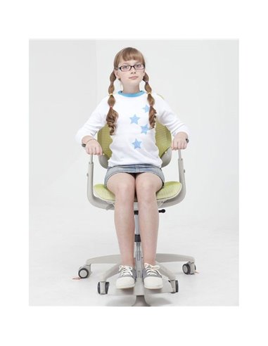 Крісло DUOREST DuoFlex Junior Mesh підліткове, ортопедичне, колір зелений