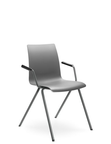 Кресло LD SEATING EVO 010-N3, BR для посетителей, на ножках
