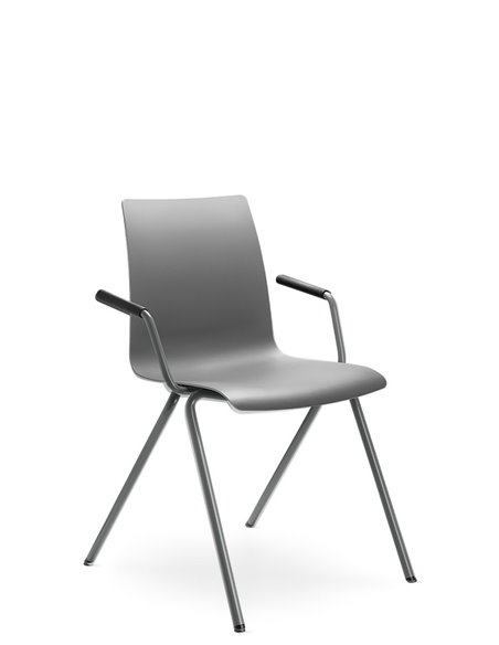Кресло LD SEATING EVO 010-N3, BR для посетителей, на ножках