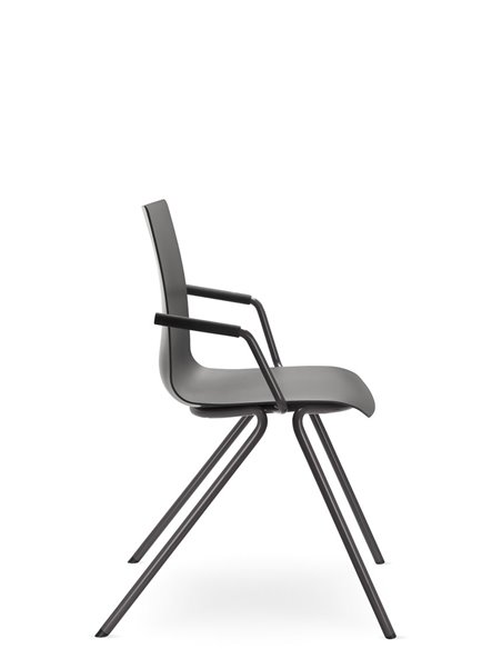 Кресло LD SEATING EVO 010-N5, BR для посетителей, на ножках