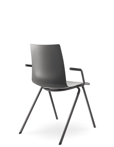 Кресло LD SEATING EVO 010-N5, BR для посетителей, на ножках
