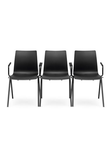 Кресло LD SEATING EVO 010-N5, BR для посетителей, на ножках