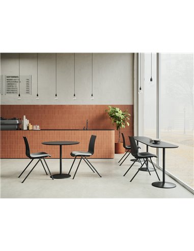 Кресло LD SEATING EVO 010-N5, BR для посетителей, на ножках