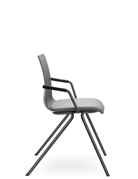 Кресло LD SEATING EVO 011-N3, BR для посетителей, на ножках