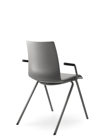 Кресло LD SEATING EVO 011-N3, BR для посетителей, на ножках