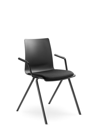 Кресло LD SEATING EVO 011-N1, BR для посетителей, на ножках