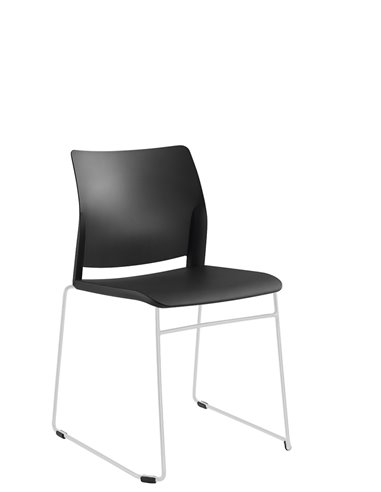 Кресло LD SEATING TREND 520-Q-N4 для посетителей, на полозьях