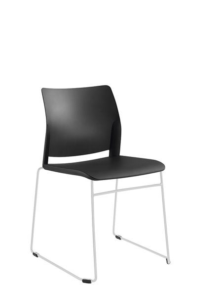 Кресло LD SEATING TREND 520-Q-N4 для посетителей, на полозьях