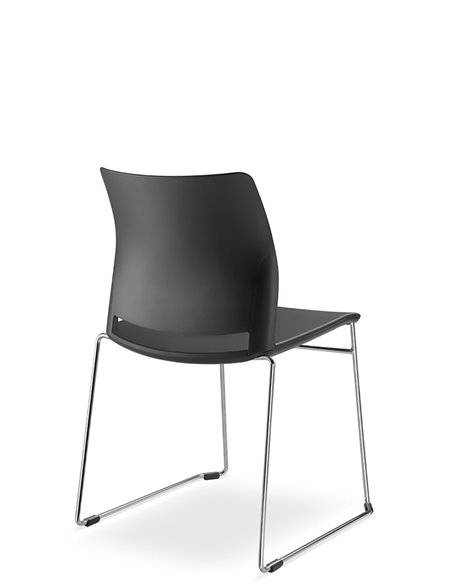 Кресло LD SEATING TREND 520-Q-N4 для посетителей, на полозьях
