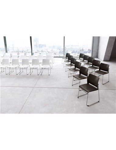 Кресло LD SEATING TREND 520-Q-N1 для посетителей, на полозьях