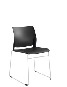 Кресло LD SEATING TREND 520-Q-N0 для посетителей, на полозьях