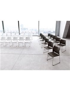 Кресло LD SEATING TREND 520-Q-N0 для посетителей, на полозьях 2