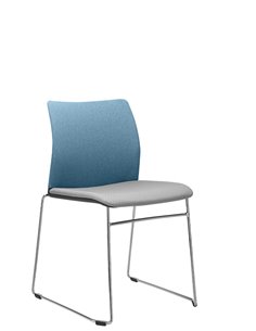 Крісло LD SEATING TREND 522-Q-N4 для відвідувачів, на полозах