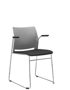 Кресло LD SEATING TREND 521-Q-N4, BR для посетителей, на полозьях