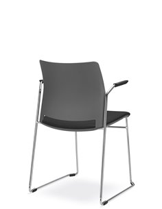 Кресло LD SEATING TREND 521-Q-N4, BR для посетителей, на полозьях 2