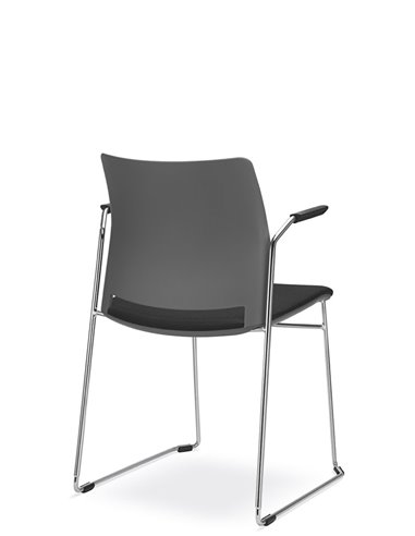 Кресло LD SEATING TREND 521-Q-N4, BR для посетителей, на полозьях