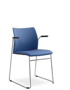 Крісло LD SEATING TREND 522-Q-N4, BR для відвідувачів, на полозах