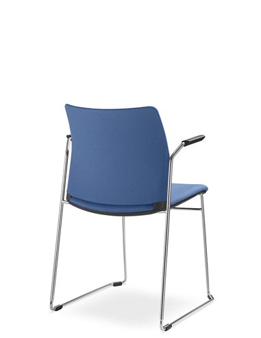 Крісло LD SEATING TREND 522-Q-N4, BR для відвідувачів, на полозах
