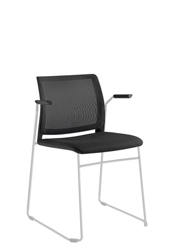 Кресло LD SEATING TREND 525-Q-N0, BR для посетителей, на полозьях